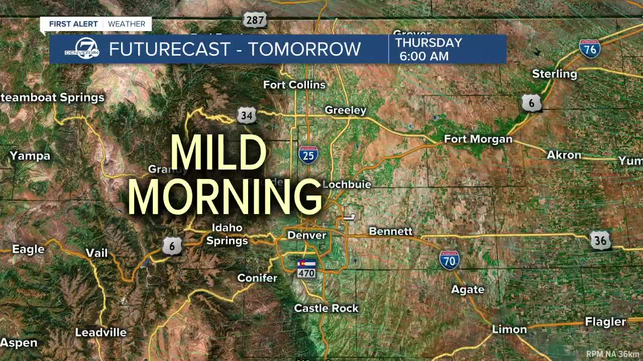 Wednesday evening weather