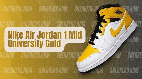 Nike Air Jordan 1 Mid University Gold (GS) - 554725-170 - @SneakersADM