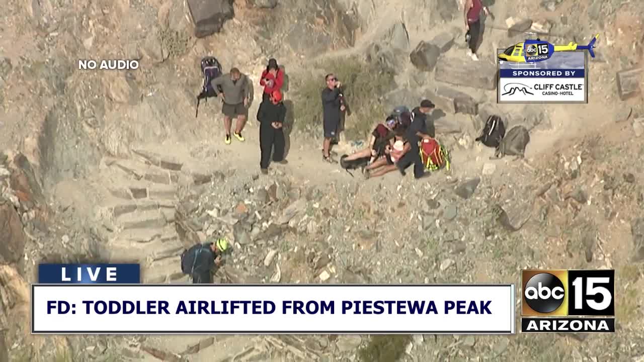 Mother, son fall, injured on Piestewa Peak