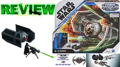 STAR WARS MISSION FLEET DARTH VADER'S TIE ADVANCED REVIEW