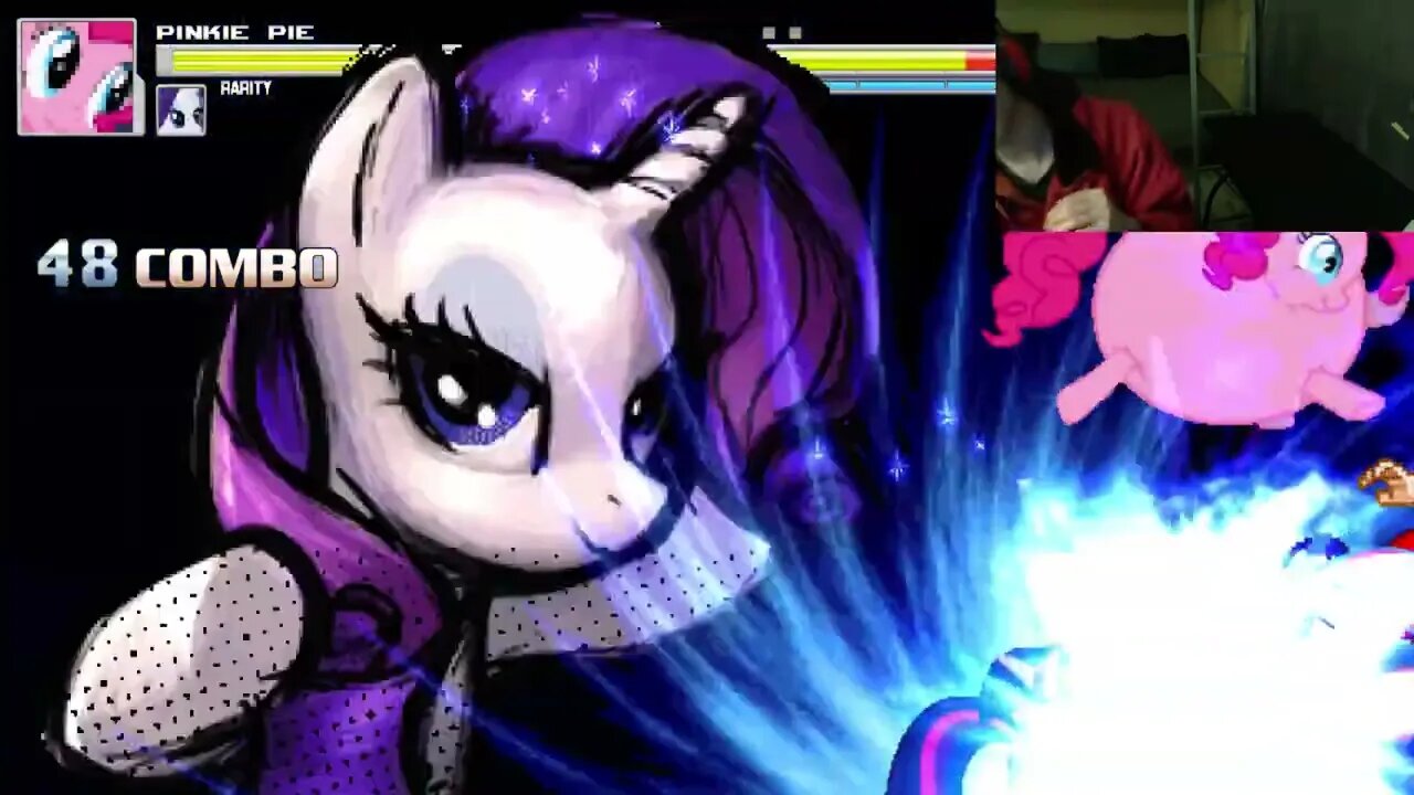 My Little Pony Characters (Twilight Sparkle, Rainbow Dash, And Rarity) VS Plastic Man In A Battle