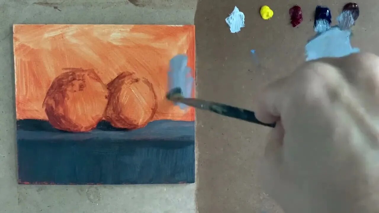 Two Oranges DEMO Part 1: laying in color & values