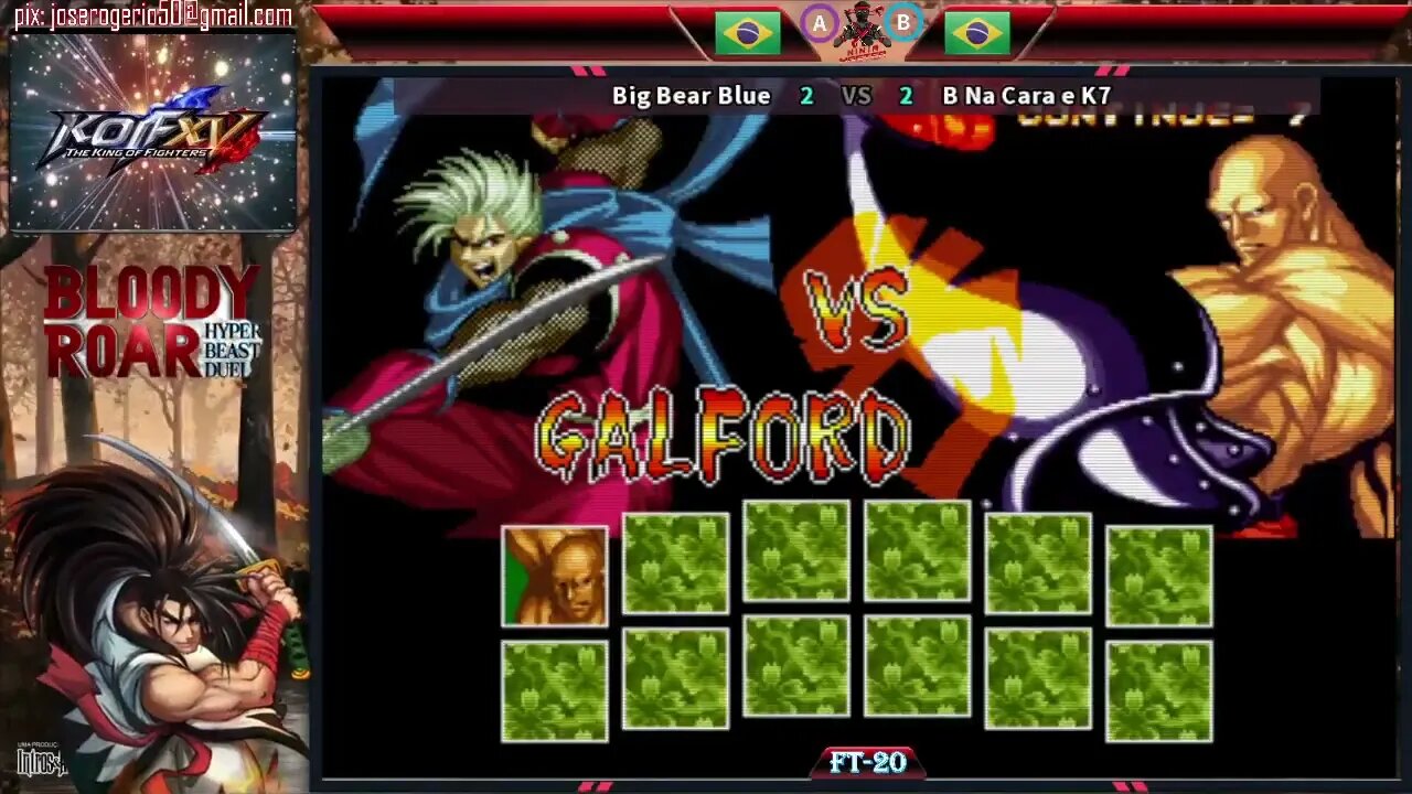 Big Bear Blue vs B Na Cara e K7 - Samurai Shodown 2 Perfect - By. Bear Versão 1.3