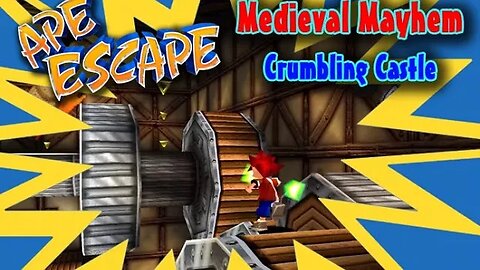Ape Escape: Medieval Mayhem #3 - Crumbling Castle (with commentary) PS1