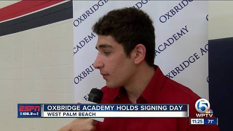 Oxbridge Academy holds signing ceremony