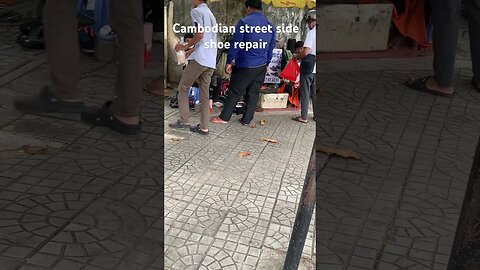 Street side repair service Cambodian style