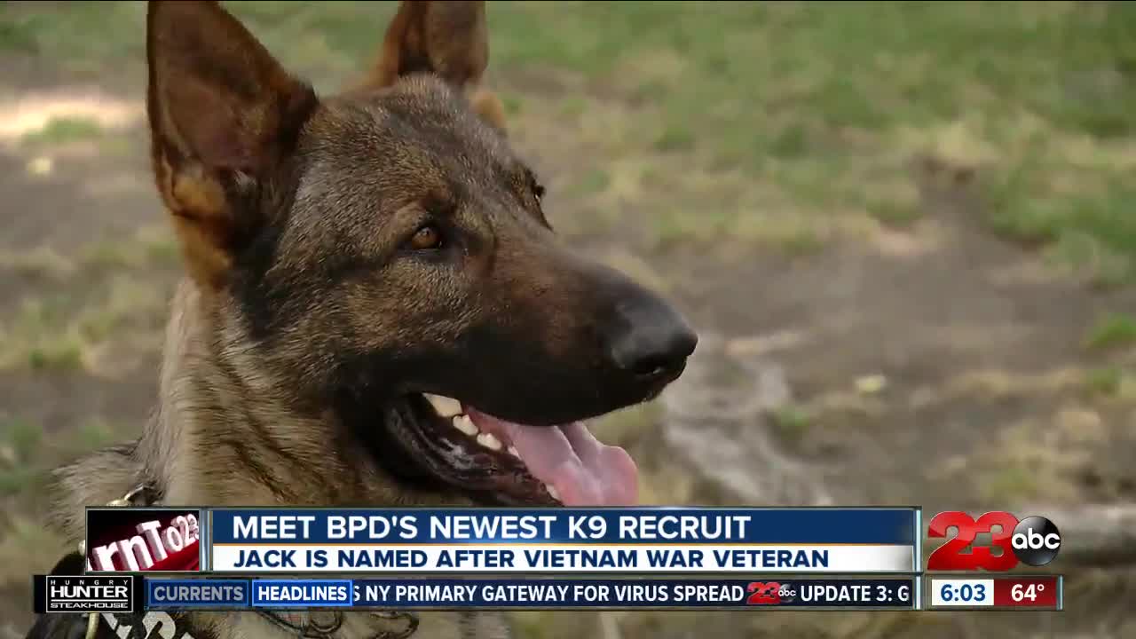 BPD introduces it's newest K9, named after a war hero