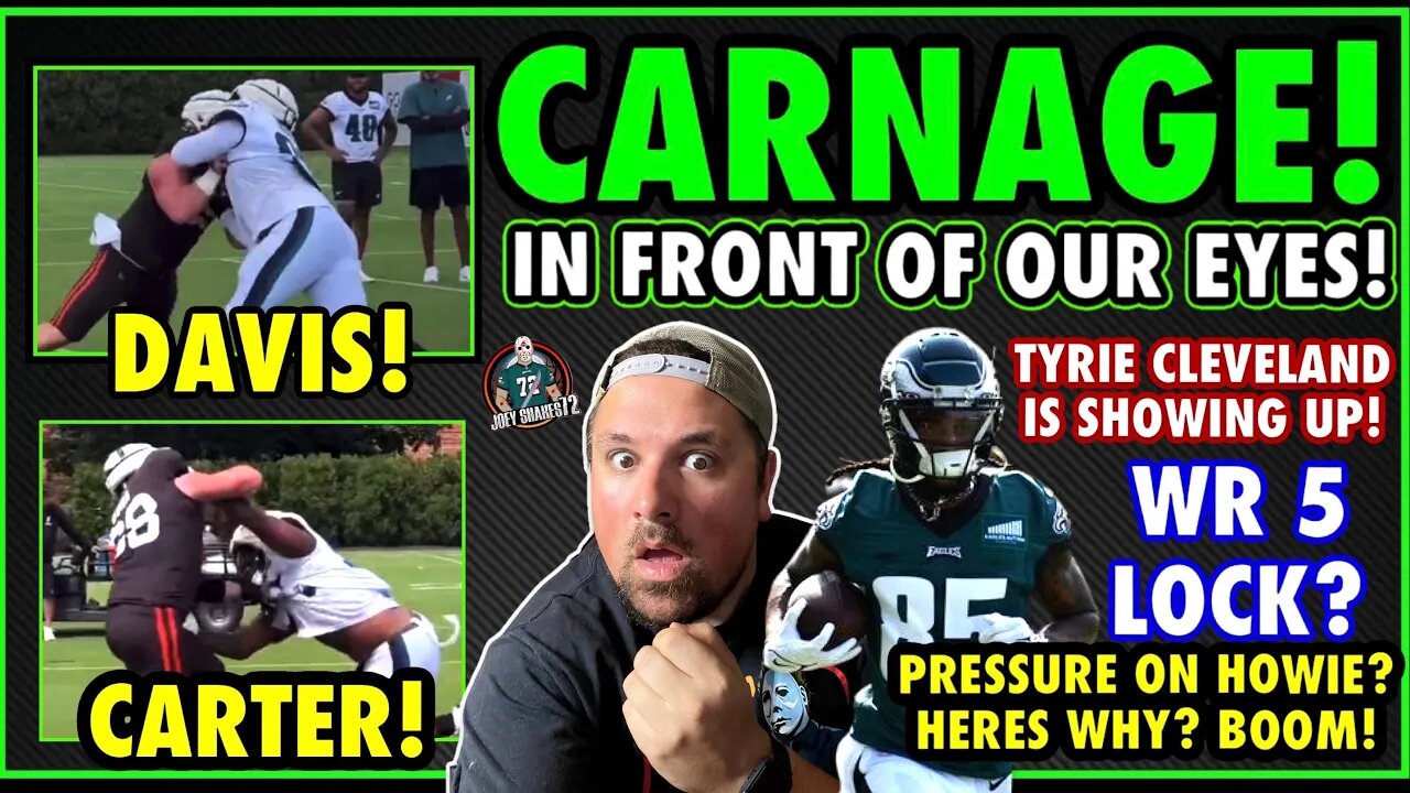 JORDAN DAVIS BULLDOZES HIM TO OBLIVION! CARTER'S VIOLENT RUSH! TYRIE CLEVELAND LOCKING DOWN WR 5!