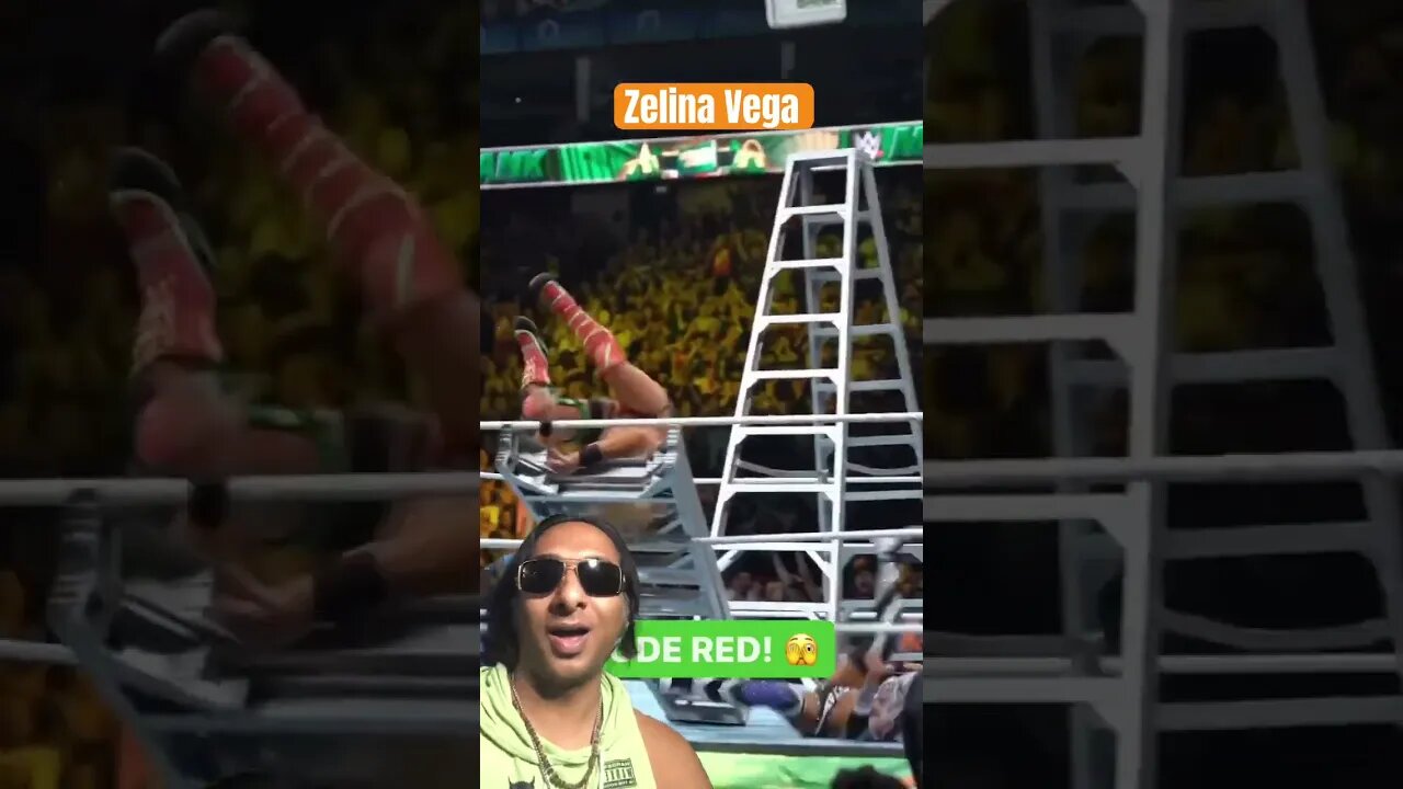 Zelina Vega Code Red Slam On The Ladder 🤣🤼♀️ Money In the Bank WWE