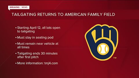 Milwaukee Brewers announce return of tailgating at American Family Field