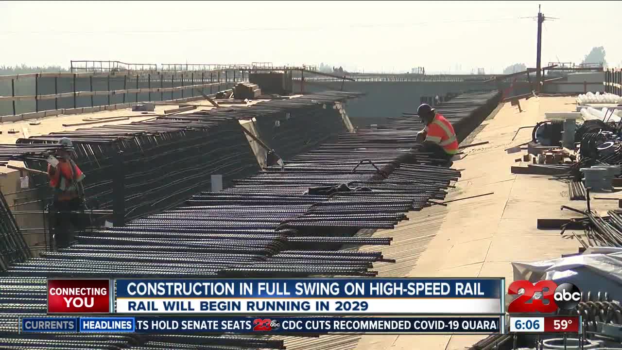 High-Speed Rail construction in full swing in Wasco