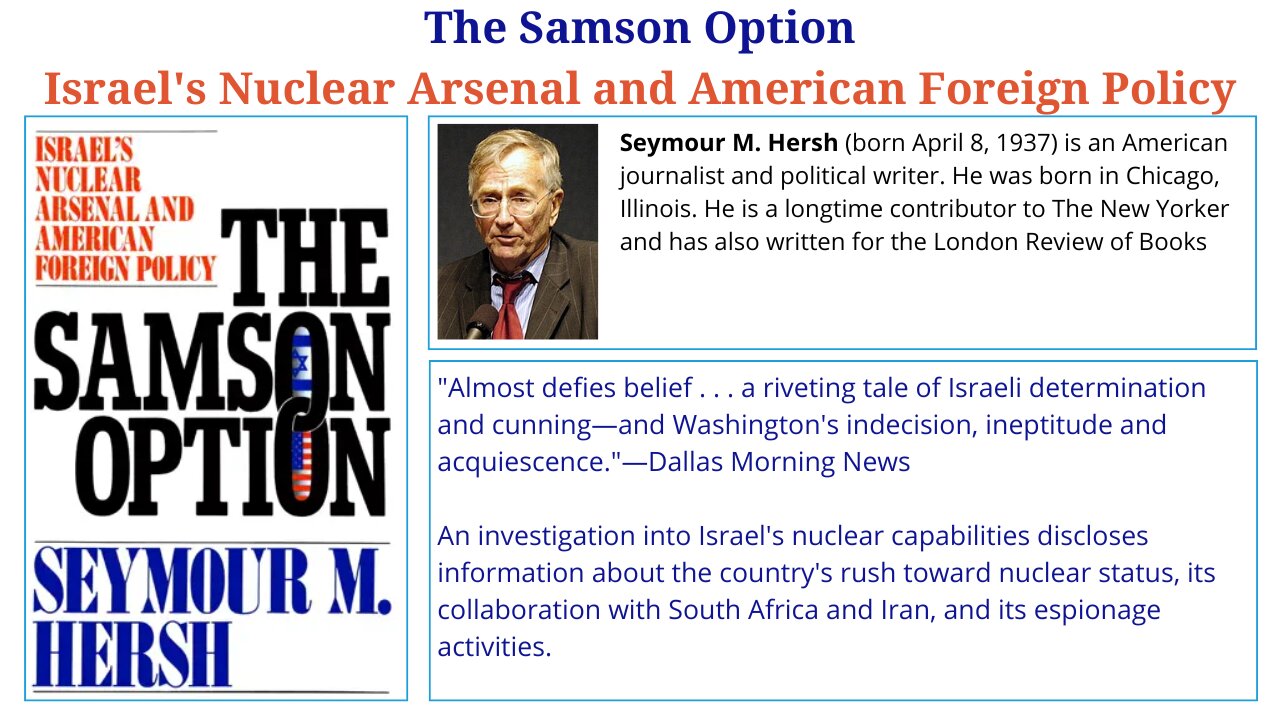 Samson's Option - Israel's Nuclear Arsenal / Seymour Hersh