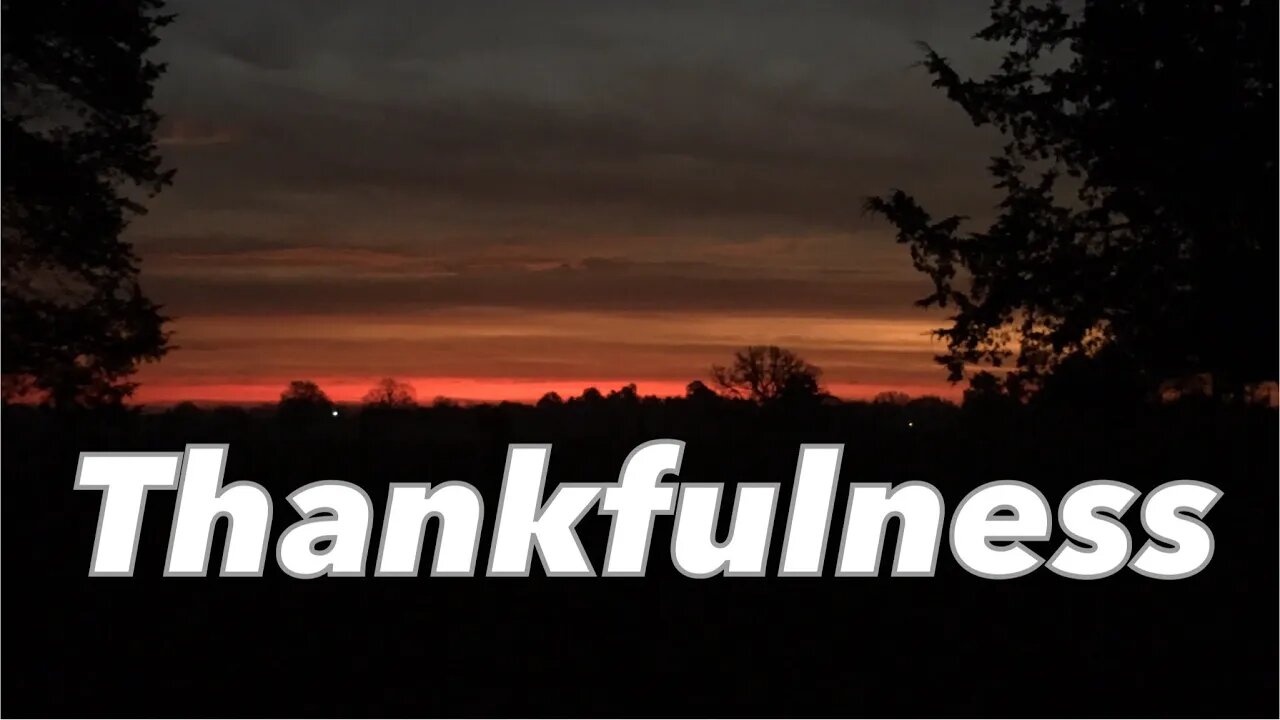 Thankfulness