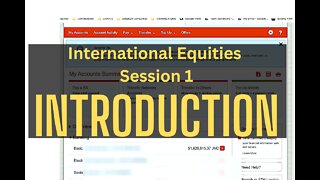 International Equities Session 1