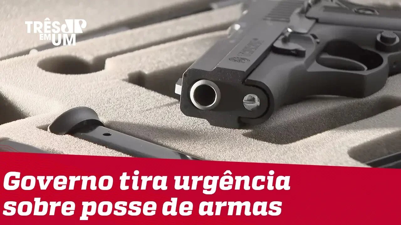 Bolsonaro retira pedido de urgência para votação sobre posse de armas