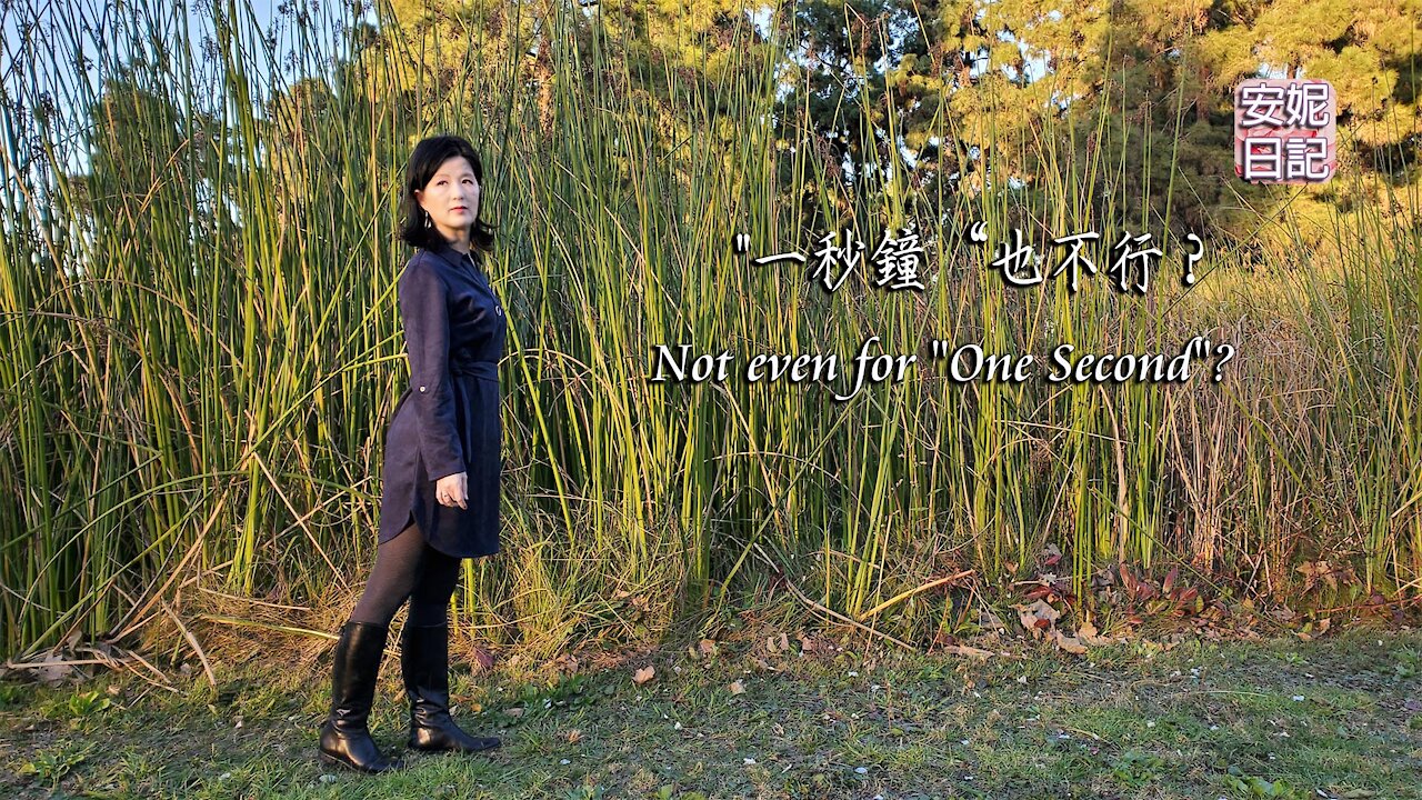 【安妮日記】"一秒鐘“也不行?Not even for "One Second"?