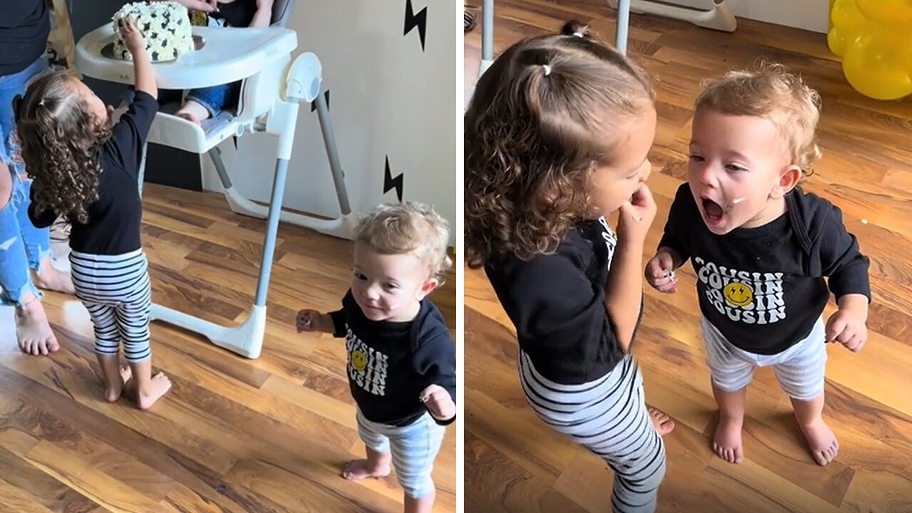 Big Sister Tries To Trick Baby Sister