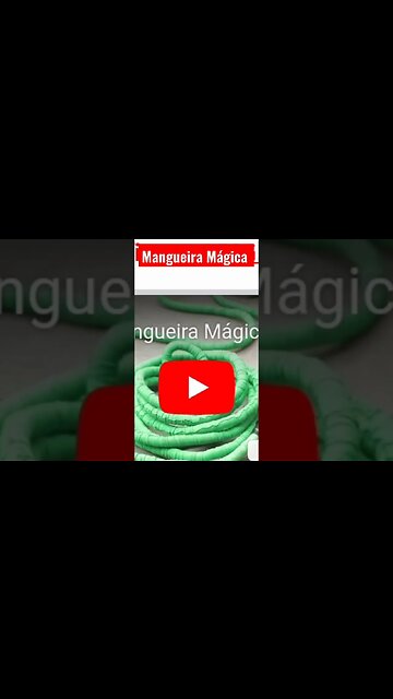 Vídeo simples mostra mangueira de jardim expansivel com pistola