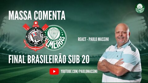 FINAL DO BRASILEIRÃO SUB 20. CORINTHIANS X PALMEIRAS. ENDRICK E CIA EM CAMPO.