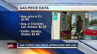 AAA: Florida gas prices push new summertime low