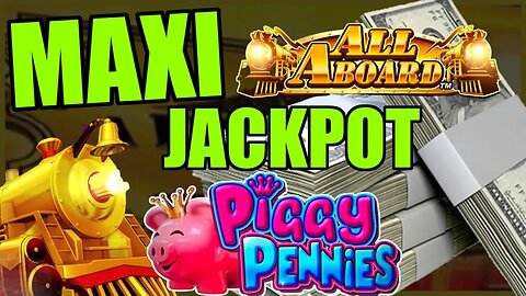 OMG ♦️ I Hit The Maxi Jackpot on All Aboard! 🚂 Epic Jackpot Win on Max Bet