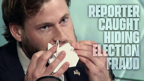 News Reporter Caught Hiding Election Fraud Evidence Live On Air!
