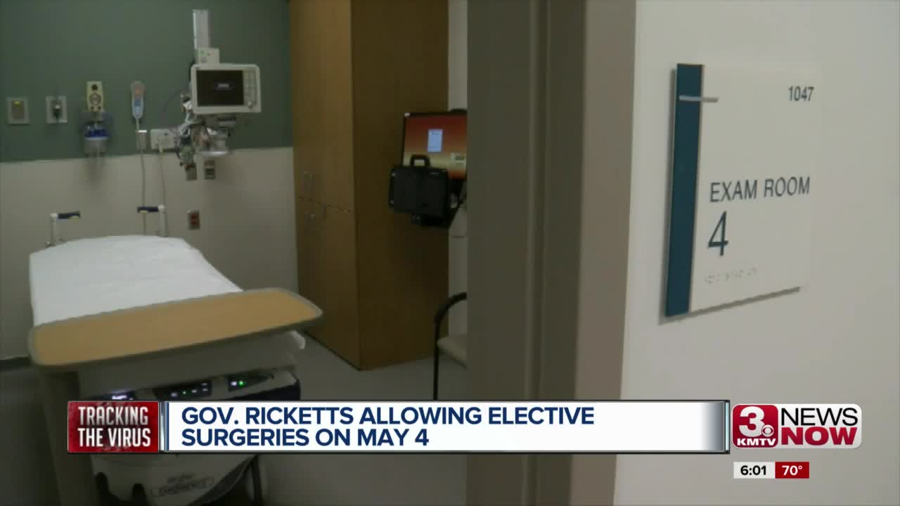 Gov. Ricketts allowing elective surgeries on May 4