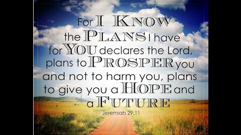 Jeremiah 29:11 A Word of hope