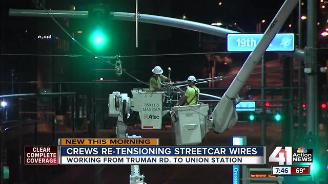 KC Streetcar closes for re-tensioning wires