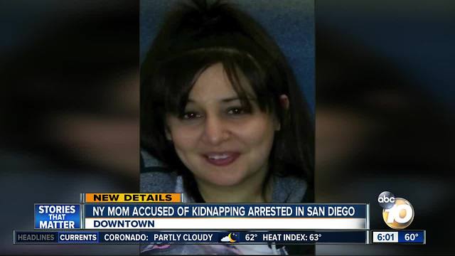 New York mom accused of kidnapping arrested in San Diego