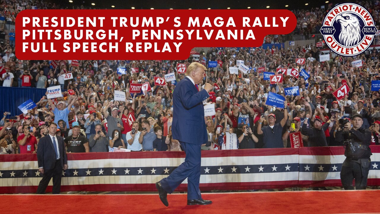 FULL SPEECH REPLAY: President Trump's MAGA Rally, Pittsburgh, PA. | 11-04-2024