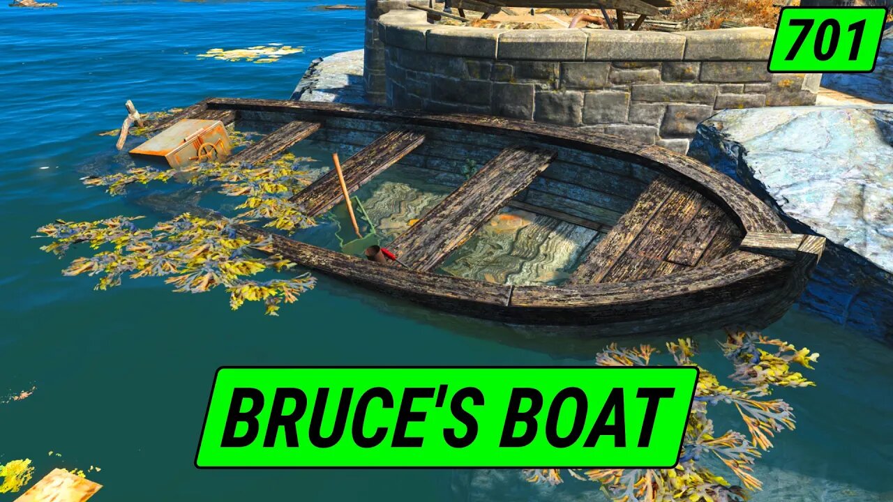 Xploring Bruce's Boat | Fallout 4 Unmarked | Ep. 701