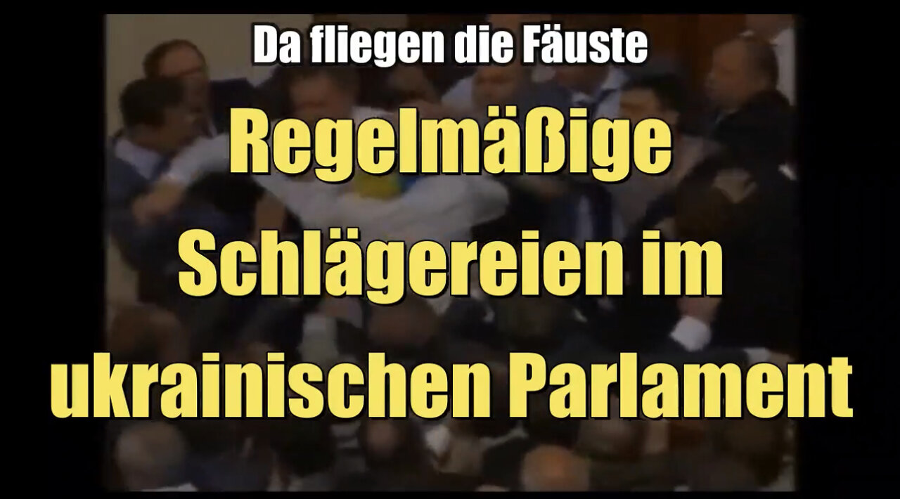 Da fliegen die Fäuste: Regelmäßige Schlägereien im ukrainischen Parlament