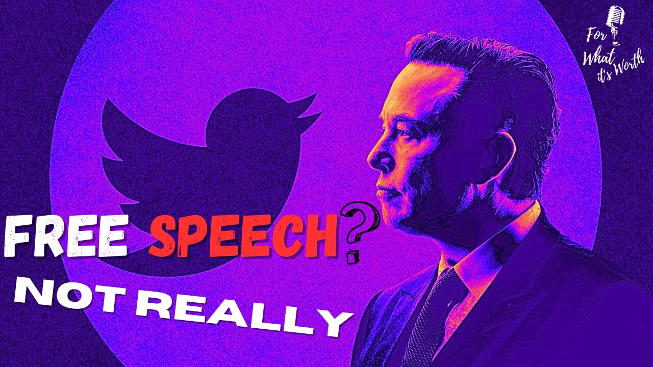 Elon BACKTRACKING on the FREE SPEECH PROMISE?!