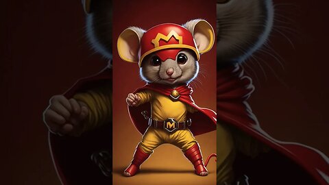 Mighty Mouse #cute #funny #ai #art #shorts