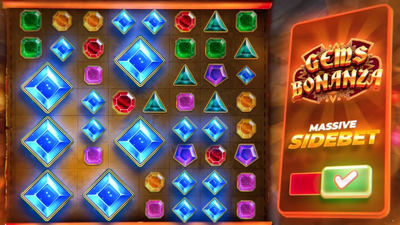 MASSIVE GEMS BONANZA BONUS BUYS WITH SIDE BETS!