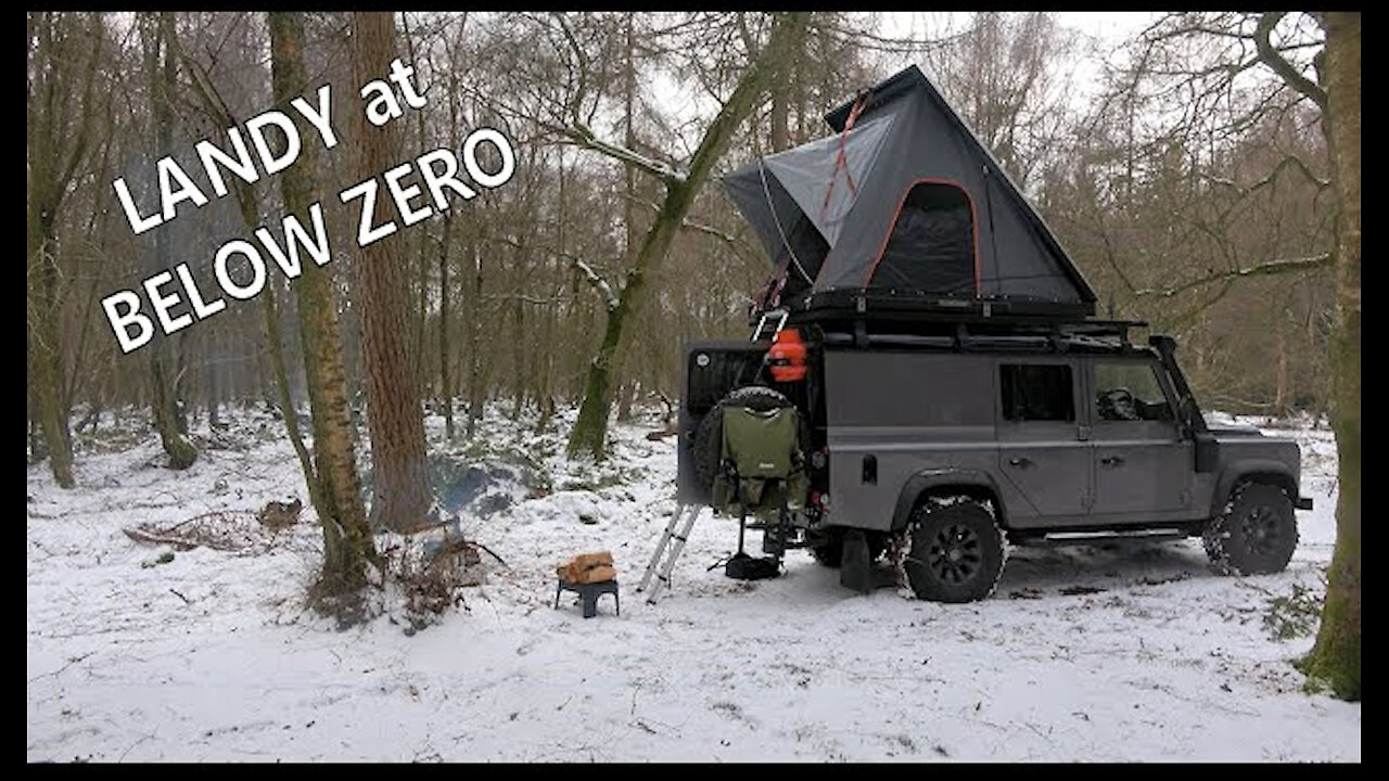 Roof Top Tent Camping in the Snow