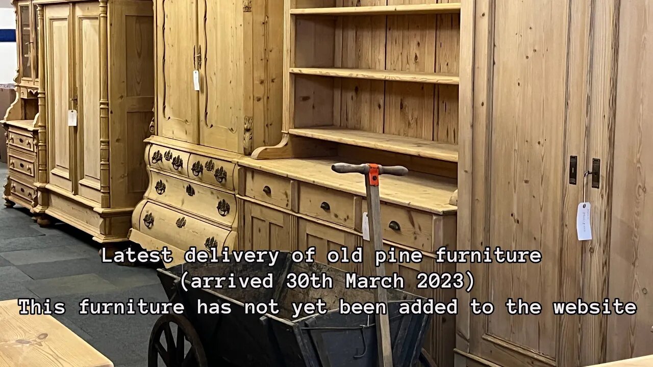 Latest Delivery Of Old Pine Furniture (Arrived Thursday 30th March 2023) @PinefindersCoUk