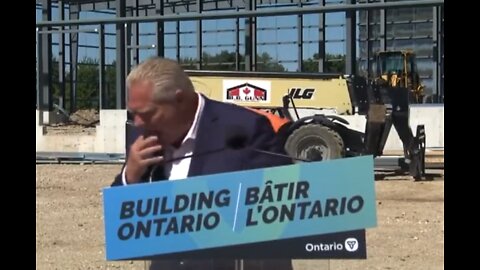 Ontario Premier Doug Ford Swallows A Bee