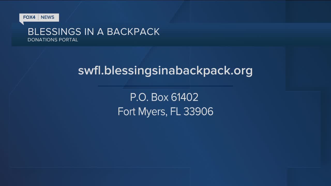 Blessing in a backpack initiative