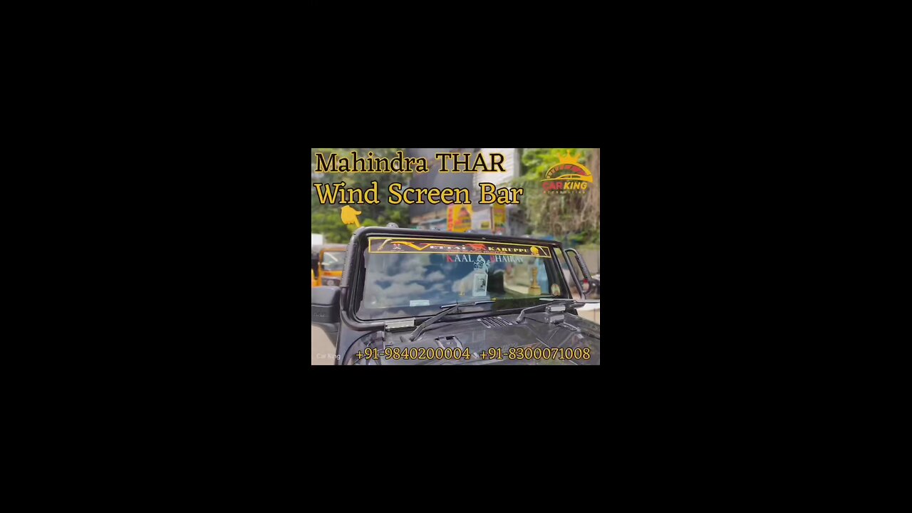 Mahindra THAR Windscreen BAR