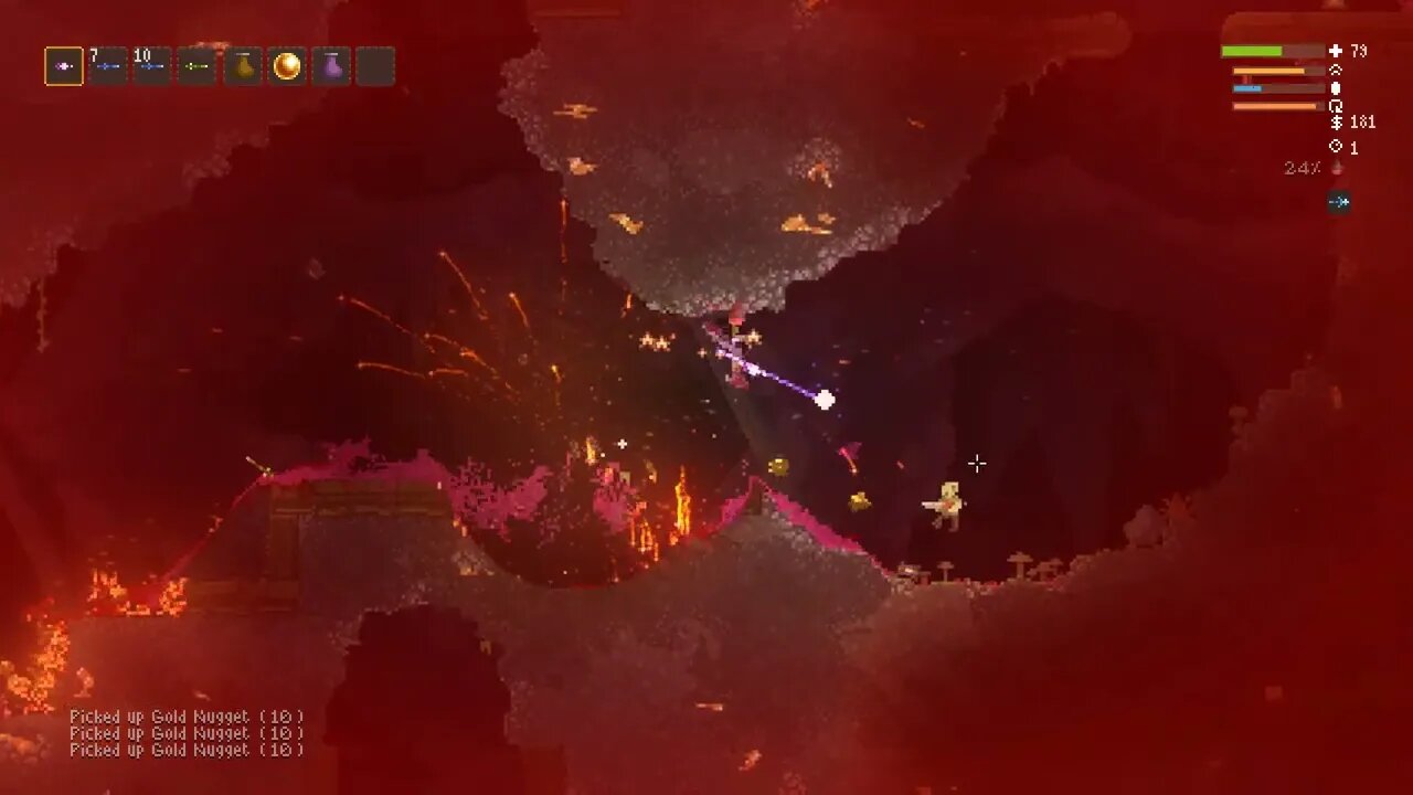 Noita [bat] daily run for 2023.APRIL.18 You can say, I got "Kicked" out. XD