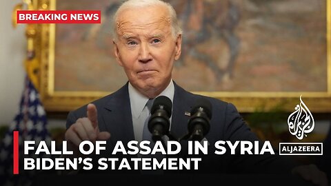 Moment of historic opportunity': Biden speaks on the fall of Assad in Syria