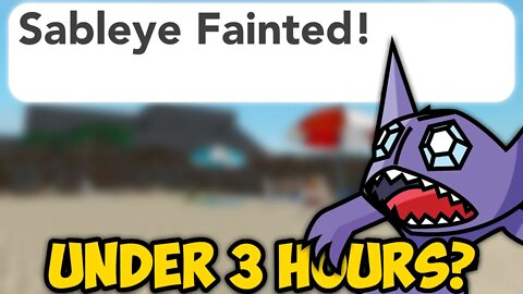 how far can I get in POKEMON BRICK BRONZE in *UNDER* 3 HOURS?