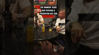 JESSE GETS PSYCHIC W BRENDAN SCHAUB AT UFC 280!! #short #shorts #ufc280 #jesseonfire