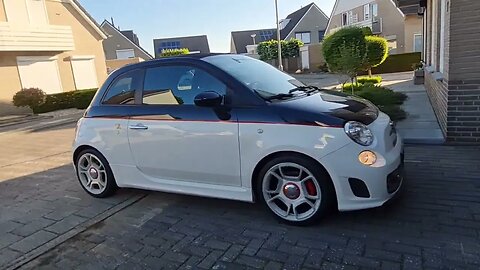ABARTH 595C MTA Cold Start Record Monza exhaust sound. Founder in Car car enthusiast series.