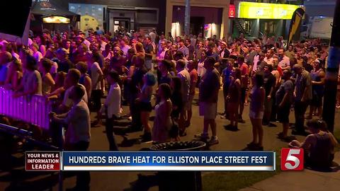 Elliston Place Street Fest Goers Brave The Heat