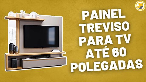 Painel Treviso para TV até 60 Polegadas Permobili Fendi Nature