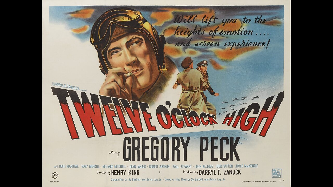 Twelve O'Clock High (1949) | A 1949 American war film directed by Henry King & starring Gregory Peck