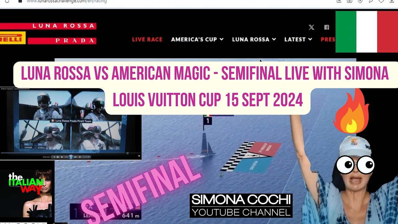 Luna Rossa vs American Magic - Semifinal Highlights | Louis Vuitton Cup 15 Sept 2024